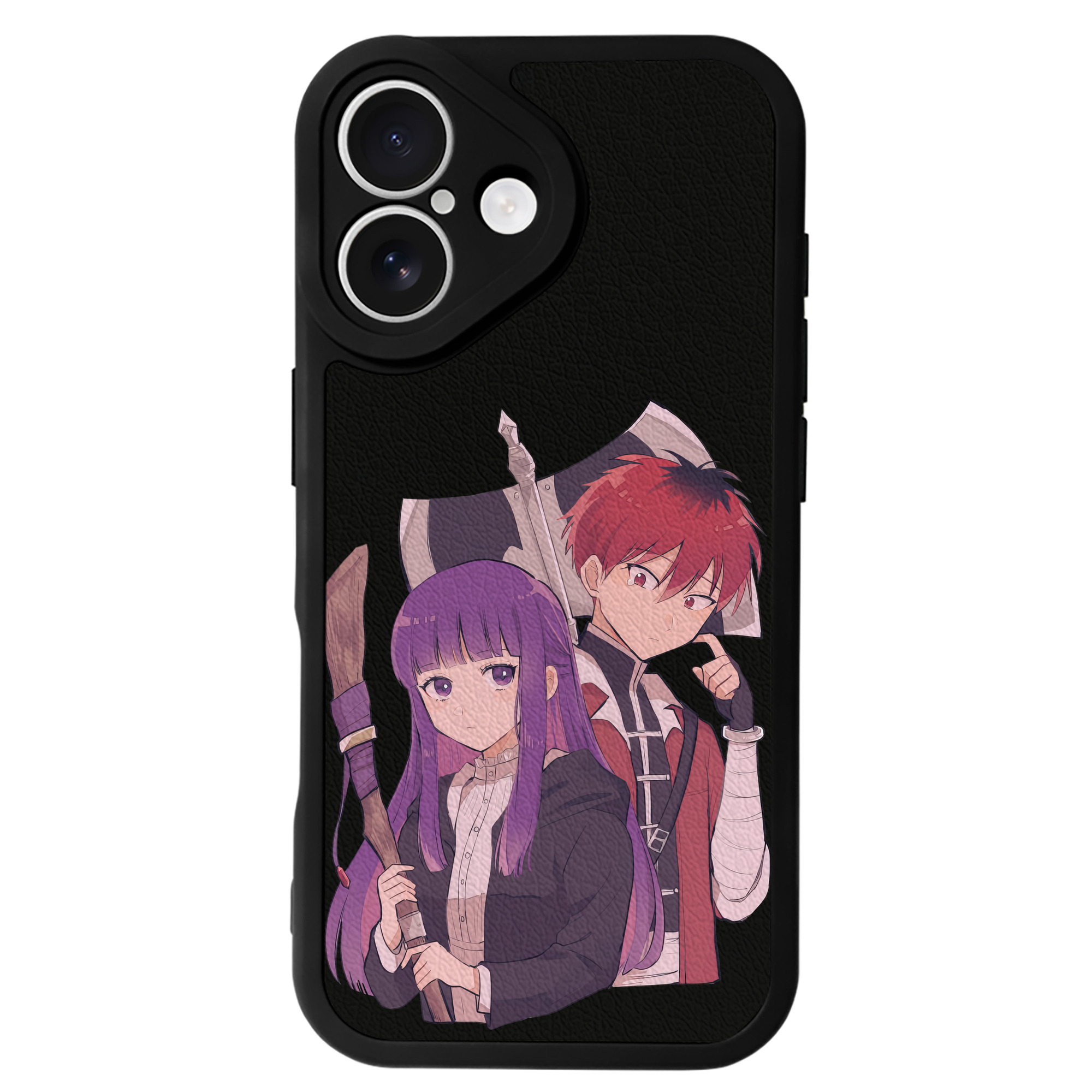 （画像用） 葬送のフリーレン Frieren 【iPhone 16シリーズ対応】シリコンスマホケース（レザー調） 材質：シリコン